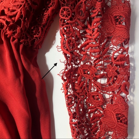 ASOS Women’s Rust Lace Maxi Maternity Dress 4 XS - Picture 10 of 14